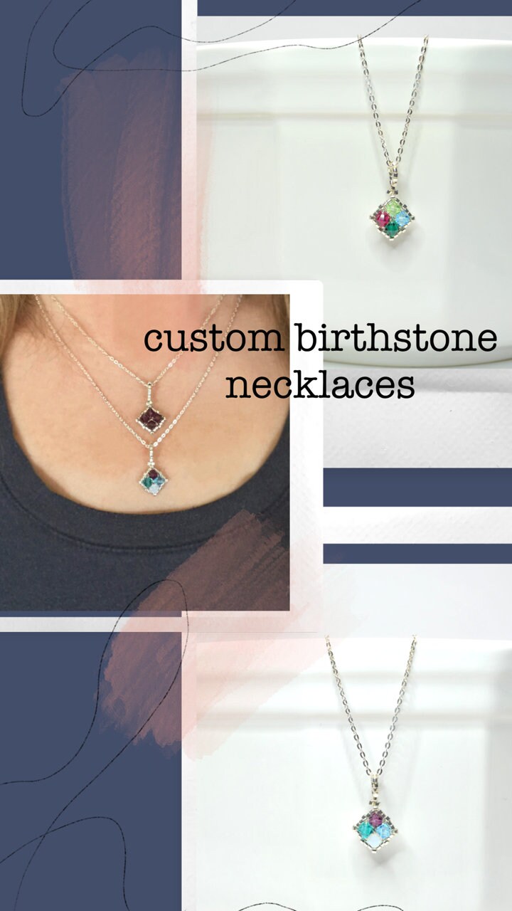 Store Swarovski Birthstone necklace