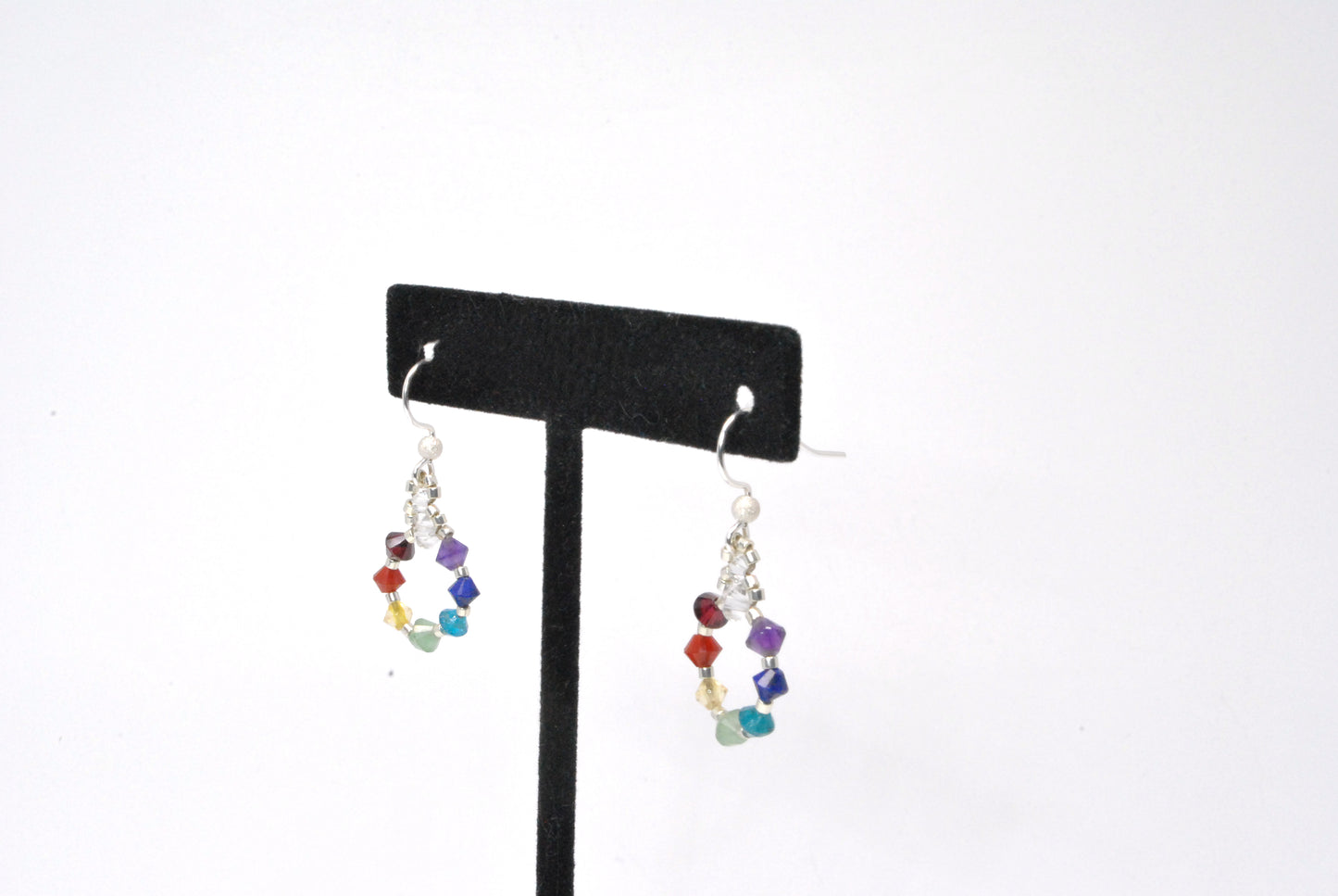 charka gemstone earrings