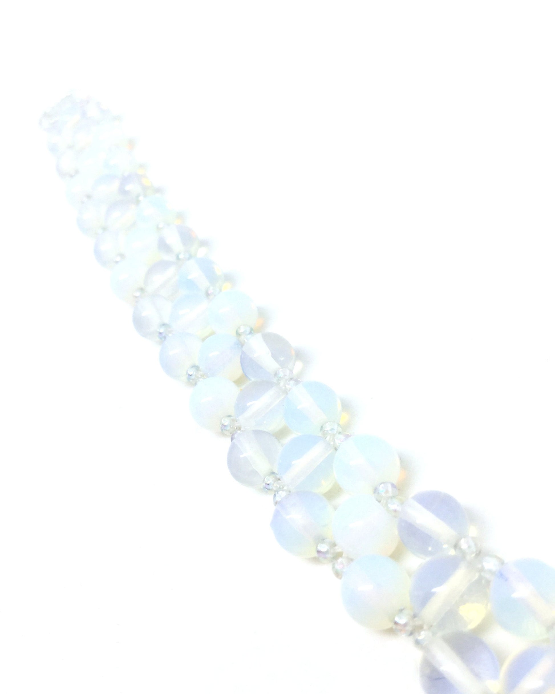 opalite gemstone bracelet . iridescent gemstone . opal gemstone bracelet . opalite jewelry . iridescent beaded bracelet . iridescent ombre