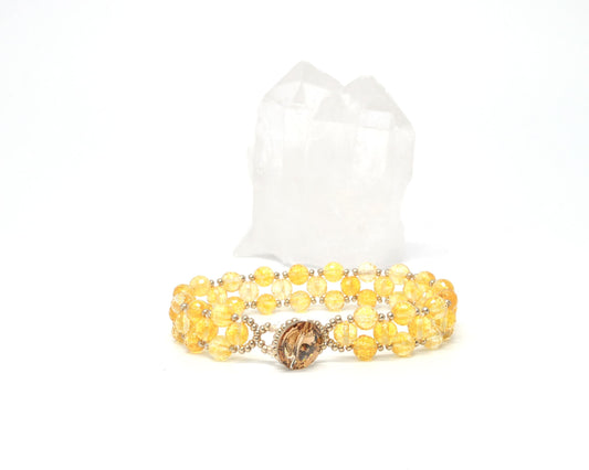 citrine gemstone bracelet . yellow gemstone jewelry . abundance . gemstone bracelets . citrine bracelet . yellow gemstone bracelet . gift